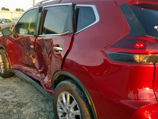 5N1AT2MT8JC806062 - 2018 NISSAN ROGUE S RED photo 10