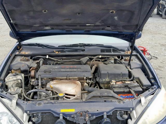 4T1BE32K32U589174 - 2002 TOYOTA CAMRY LE BLUE photo 7