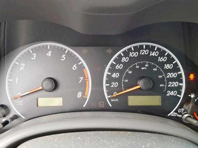 2T1BU4EE5AC253184 - 2010 TOYOTA COROLLA BA 银色 照片 8