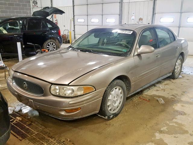 1G4HR54KX1U219605 - 2001 BUICK LESABRE LI BROWN photo 2