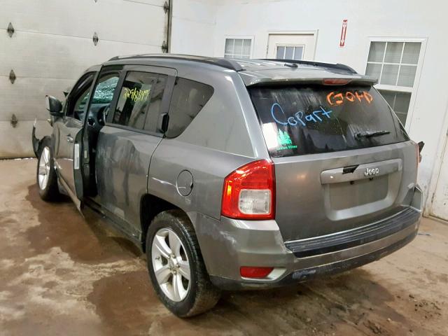 1C4NJCEA1CD634582 - 2012 JEEP COMPASS LA GRAY photo 3