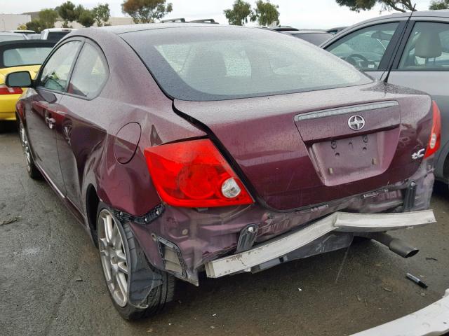 JTKDE177150051275 - 2005 TOYOTA SCION TC მუქწითელი ფოტო 3
