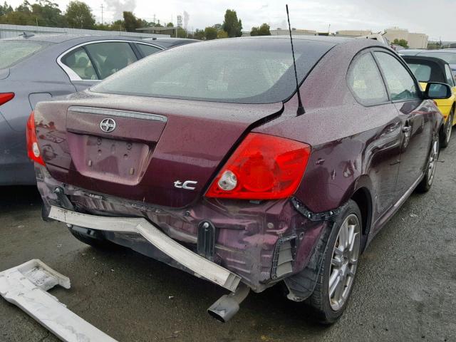JTKDE177150051275 - 2005 TOYOTA SCION TC მუქწითელი ფოტო 4