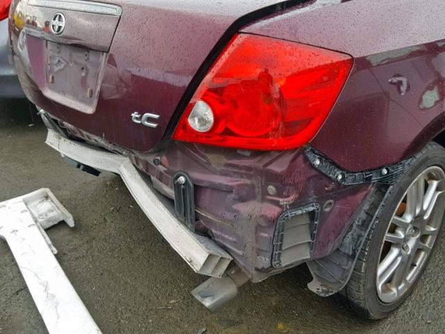 JTKDE177150051275 - 2005 TOYOTA SCION TC მუქწითელი ფოტო 9