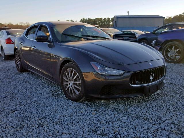 ZAM57RTAXE1085761 - 2014 MASERATI GHIBLI S BLACK photo 1