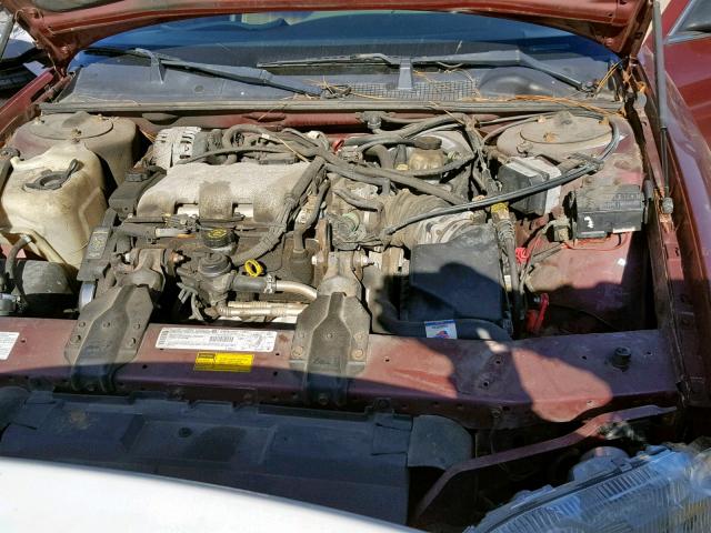 2G1WL52J811168942 - 2001 CHEVROLET LUMINA BURGUNDY photo 7