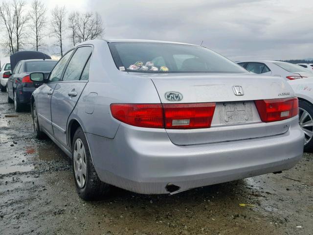 1HGCM56435A002790 - 2005 HONDA ACCORD LX SILVER photo 3