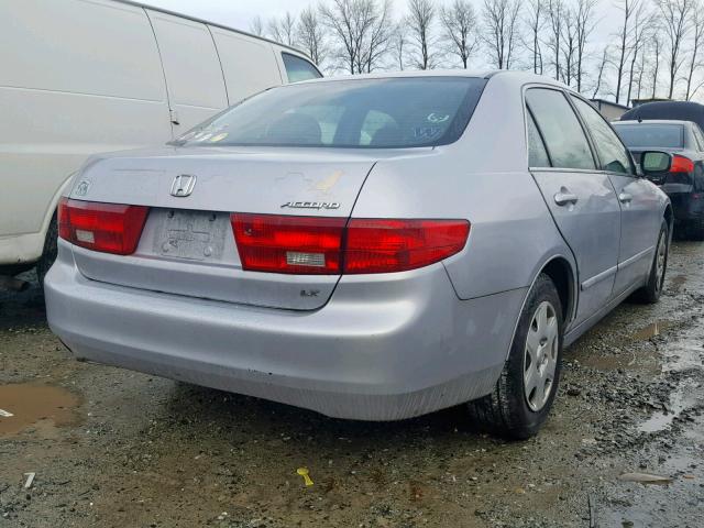 1HGCM56435A002790 - 2005 HONDA ACCORD LX SILVER photo 4