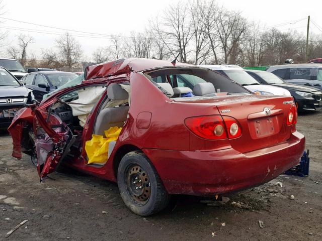 2T1BR30E57C825902 - 2007 TOYOTA COROLLA CE BURGUNDY photo 3