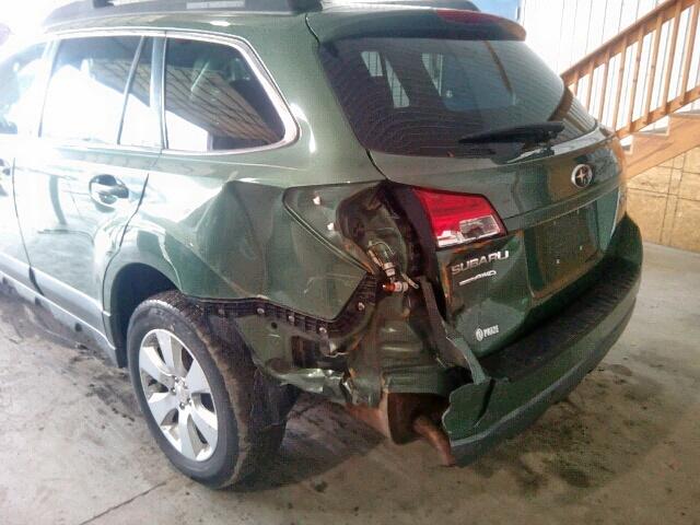 4S4BRBCCXA3320521 - 2010 SUBARU OUTBACK 2. GREEN photo 9