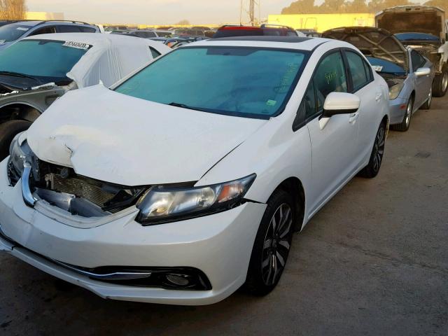 19XFB2F94EE276072 - 2014 HONDA CIVIC EXL თეთრი ფოტო 2