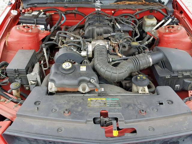 1ZVFT80N555171166 - 2005 FORD MUSTANG RED photo 7