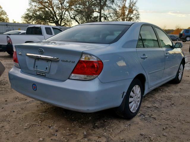 4T1BE32K26U693905 - 2006 TOYOTA CAMRY LE BLUE photo 4