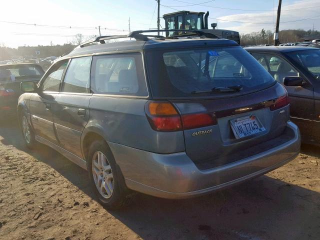 4S3BH665917615419 - 2001 SUBARU LEGACY OUT GREEN photo 3