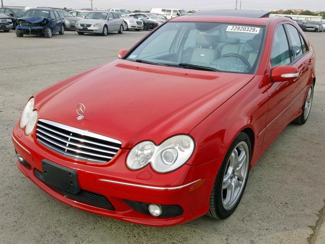 WDBRF76J46F805776 - 2006 MERCEDES-BENZ C 55 AMG RED photo 2