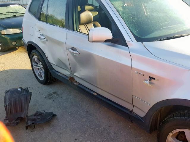 WBXPA93414WA62255 - 2004 BMW X3 3.0I SILVER photo 9