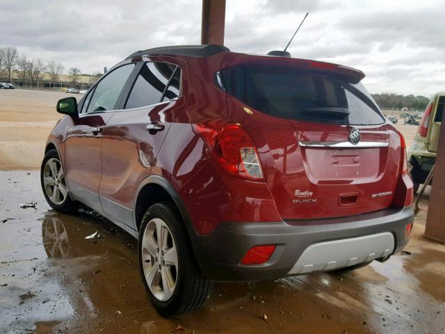 KL4CJASB9FB266185 - 2015 BUICK ENCORE RED photo 3