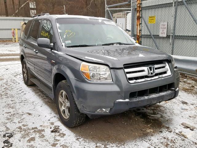 5FNYF185X8B021801 - 2008 HONDA PILOT EXL GRAY photo 1