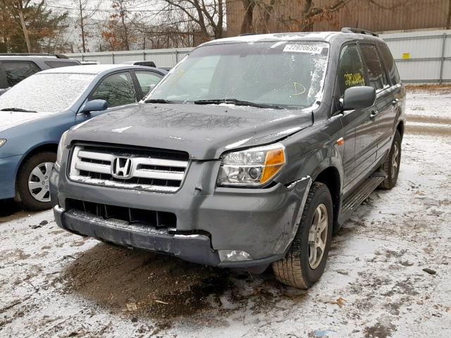 5FNYF185X8B021801 - 2008 HONDA PILOT EXL GRAY photo 2