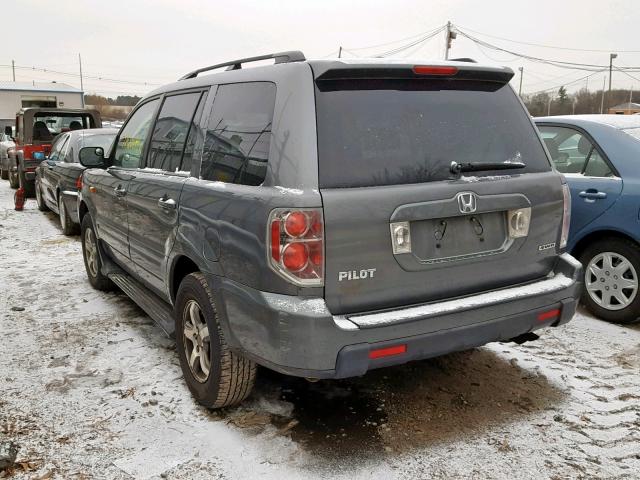 5FNYF185X8B021801 - 2008 HONDA PILOT EXL GRAY photo 3