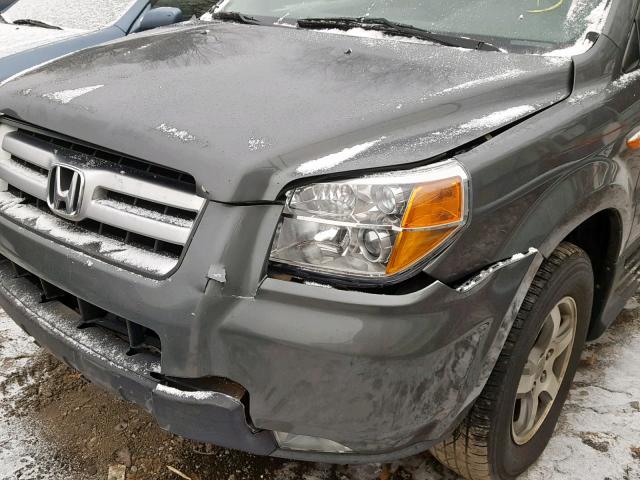 5FNYF185X8B021801 - 2008 HONDA PILOT EXL GRAY photo 9