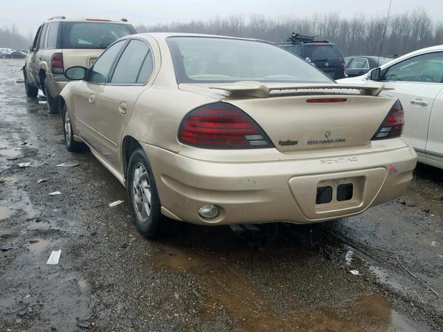 1G2NF52E54M539615 - 2004 PONTIAC GRAND AM S Ոսկեգույն լուսանկար 3