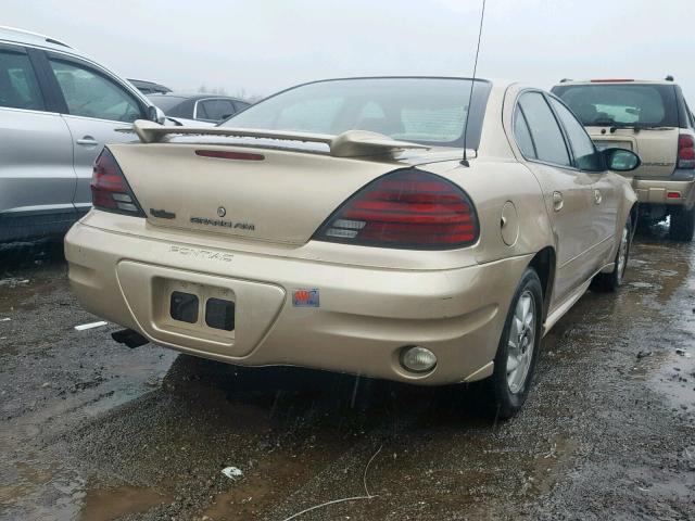 1G2NF52E54M539615 - 2004 PONTIAC GRAND AM S Ոսկեգույն լուսանկար 4