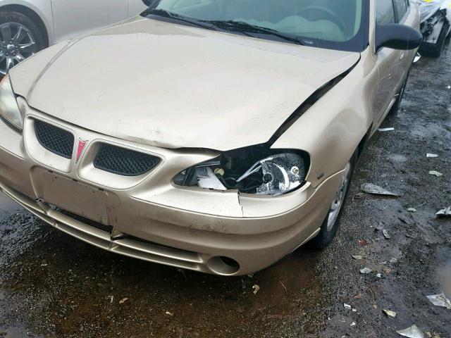 1G2NF52E54M539615 - 2004 PONTIAC GRAND AM S Ոսկեգույն լուսանկար 9