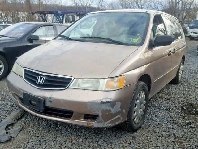 5FNRL185X4B079026 - 2004 HONDA ODYSSEY LX GOLD photo 2