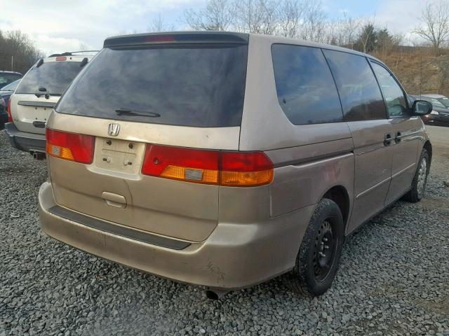 5FNRL185X4B079026 - 2004 HONDA ODYSSEY LX GOLD photo 4