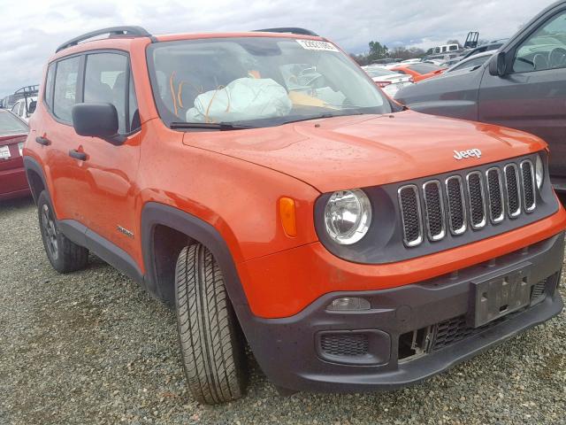 ZACCJBAT1FPC33144 - 2015 JEEP RENEGADE S ORANGE photo 1