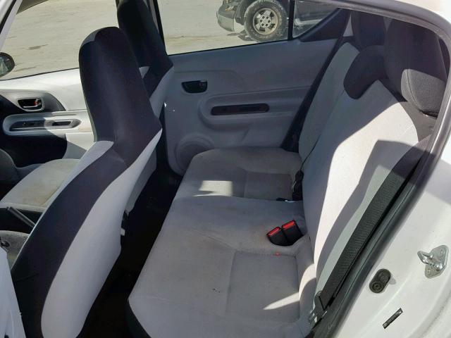 JTDKDTB31E1078777 - 2014 TOYOTA PRIUS C Ağ foto 6