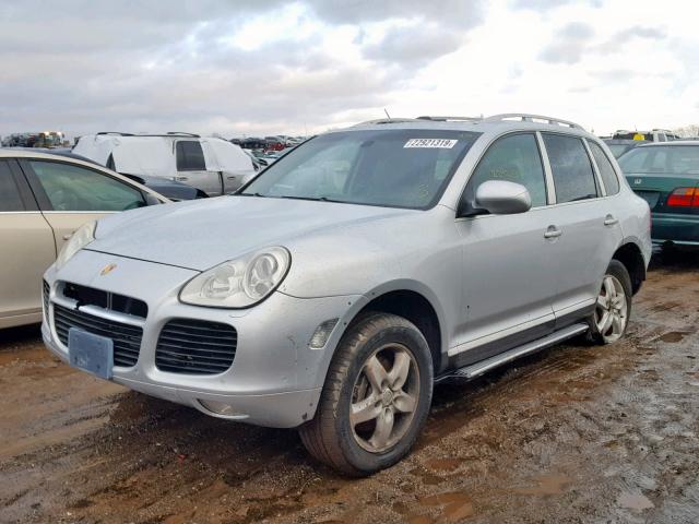 WP1AB29P24LA74677 - 2004 PORSCHE CAYENNE S SILVER photo 2