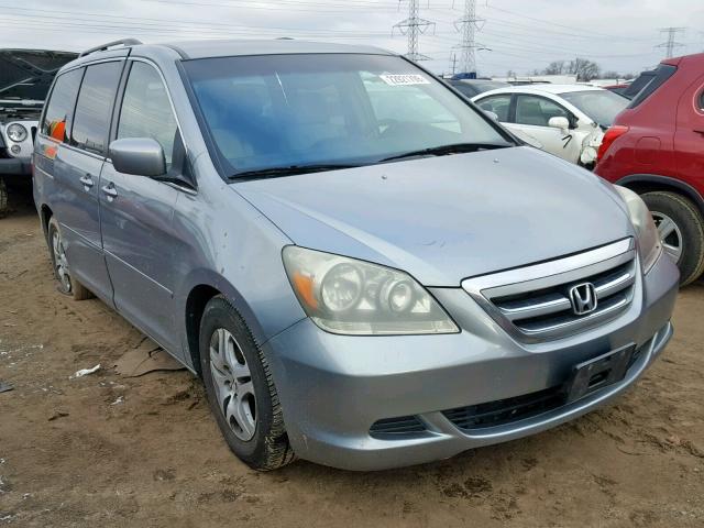 5FNRL38446B114777 - 2006 HONDA ODYSSEY EX SILVER photo 1