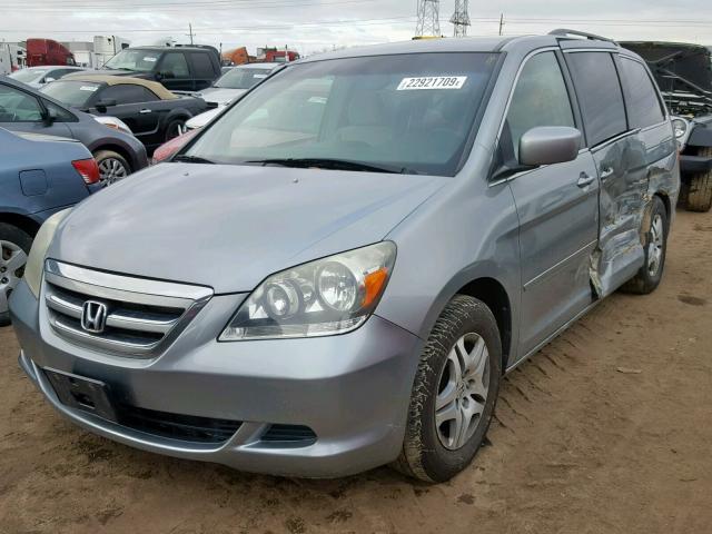 5FNRL38446B114777 - 2006 HONDA ODYSSEY EX SILVER photo 2