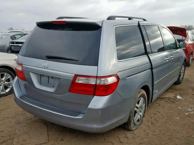 5FNRL38446B114777 - 2006 HONDA ODYSSEY EX SILVER photo 4