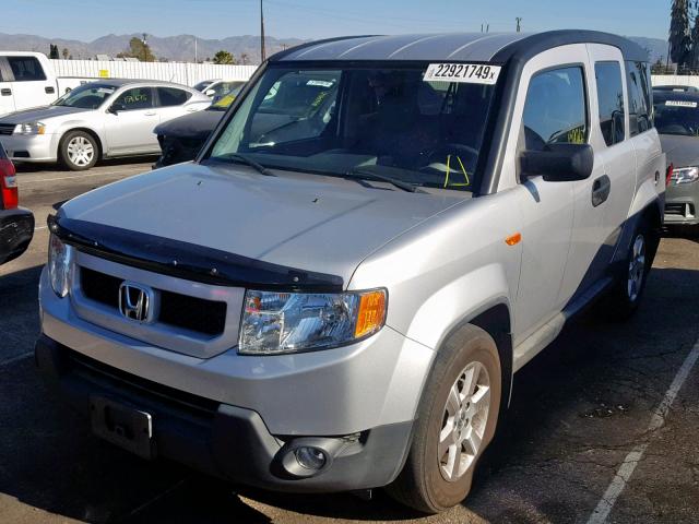 5J6YH28759L002146 - 2009 HONDA ELEMENT EX SILVER photo 2