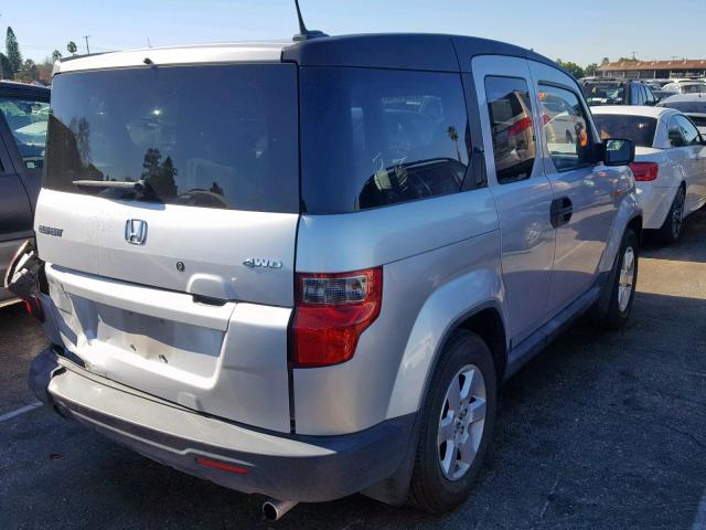 5J6YH28759L002146 - 2009 HONDA ELEMENT EX SILVER photo 4