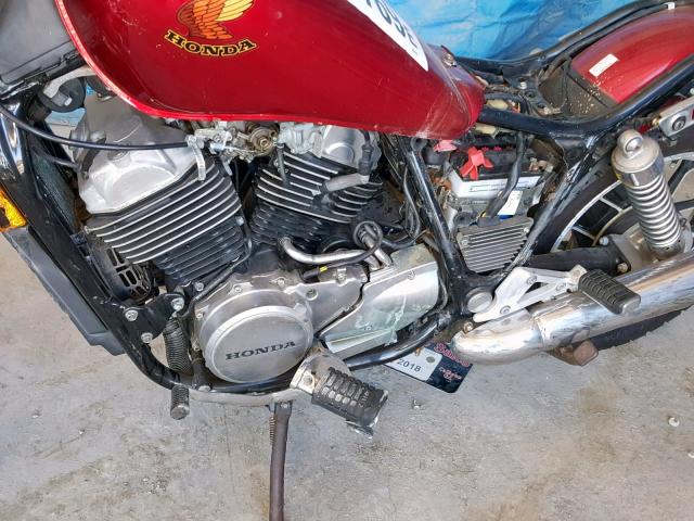 JH2PC0808FM200420 - 1985 HONDA VT500 C BURGUNDY photo 7