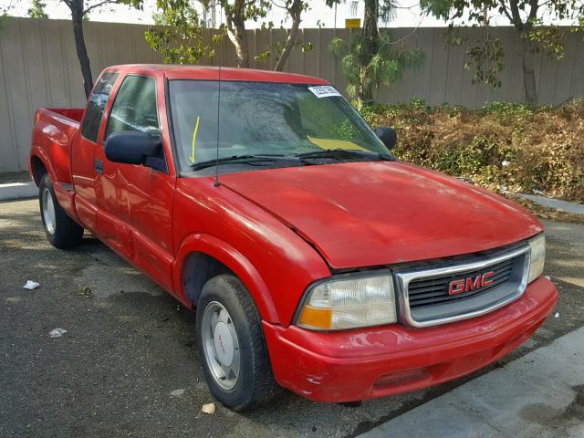 1GTCS195628117078 - 2002 GMC SONOMA RED photo 1