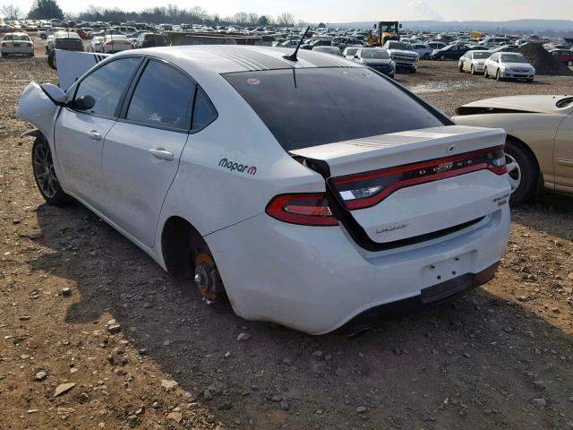 1C3CDFBB3ED702000 - 2014 DODGE DART SXT WHITE photo 3