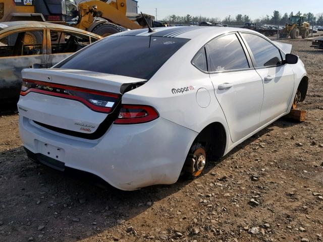 1C3CDFBB3ED702000 - 2014 DODGE DART SXT WHITE photo 4