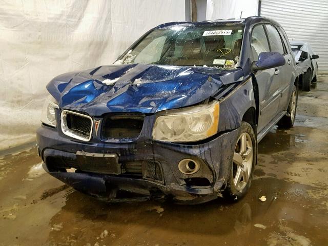 2CKDL537786295317 - 2008 PONTIAC TORRENT GX BLUE photo 2