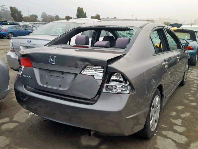 2HGFA16527H315695 - 2007 HONDA CIVIC LX BLACK photo 4