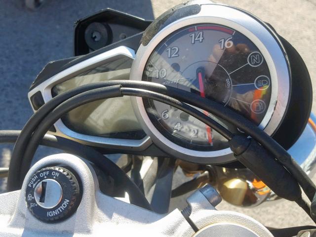 SMTD01NE9AJ447967 - 2010 TRIUMPH MOTORCYCLE STREET TRI შავი ფოტო 8