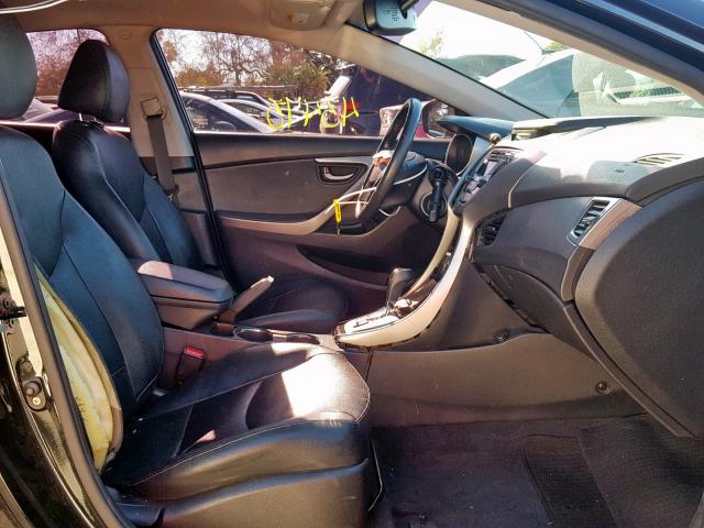 KMHDH4AE9DU862445 - 2013 HYUNDAI ELANTRA GL 黑色 照片 5