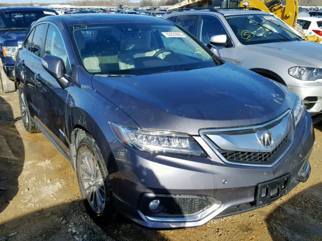 5J8TB4H74JL013089 - 2018 ACURA RDX ADVANC GRAY photo 1