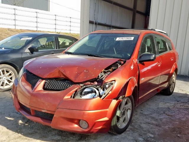 5Y2SL62854Z435068 - 2004 PONTIAC VIBE RED photo 2