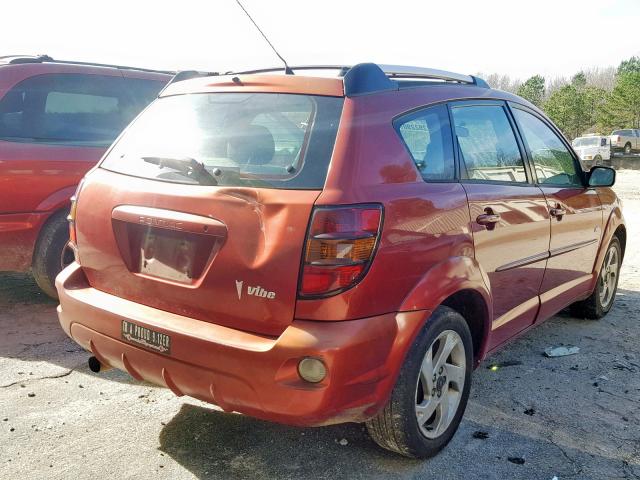 5Y2SL62854Z435068 - 2004 PONTIAC VIBE RED photo 4