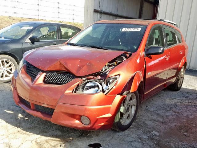 5Y2SL62854Z435068 - 2004 PONTIAC VIBE RED photo 9